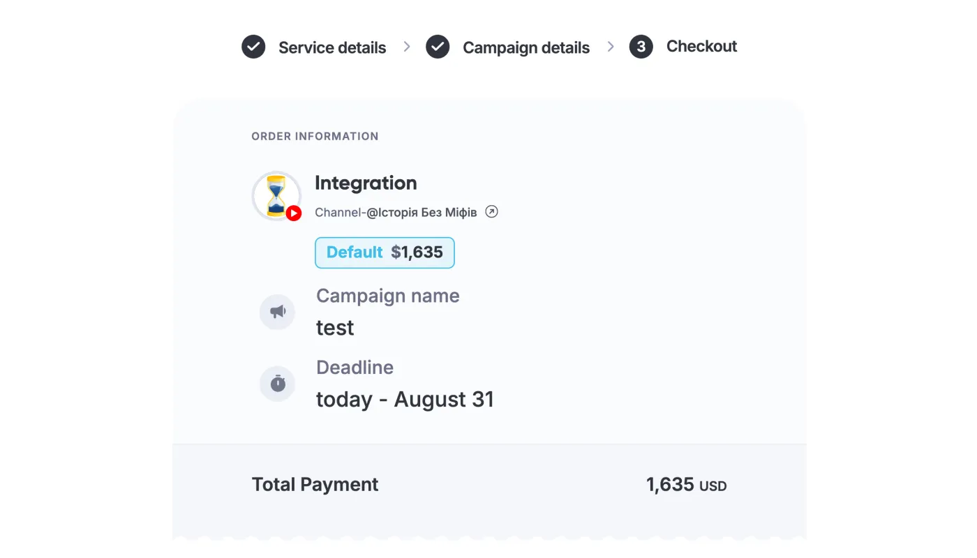 Transparent terms & simplified payment